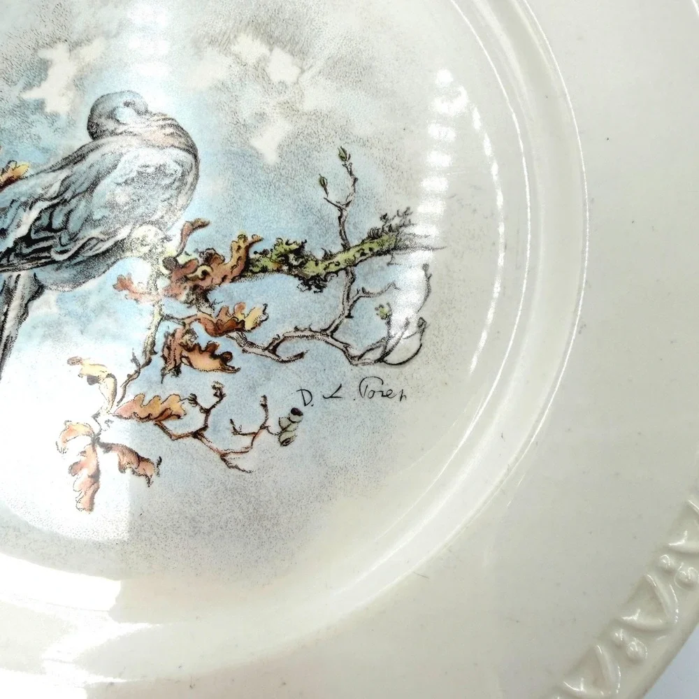 Villeroy & Boch Decor Fontainebleau Bird Plate X De‎ Poret Luxembourg 8 Inch